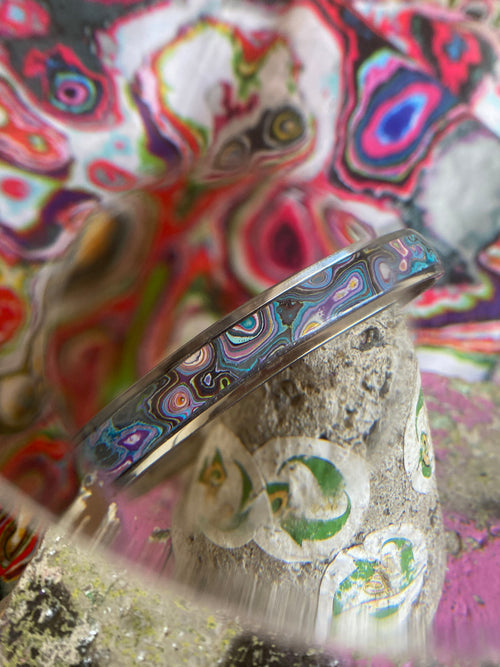 Recycled Graffiti Bangle