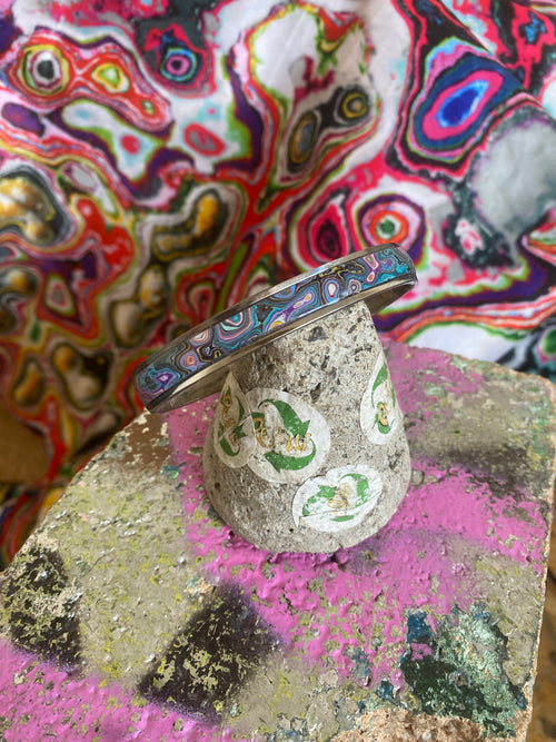 Recycled Graffiti Bangle