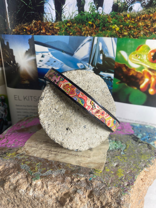 Recycled Graffiti bangle